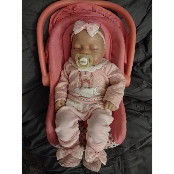 🆕17inch Full Body Vinyl Newborn Baby Dolls Poseable Limbs Sweet Smile Doll Girl - Picture 1 of 9